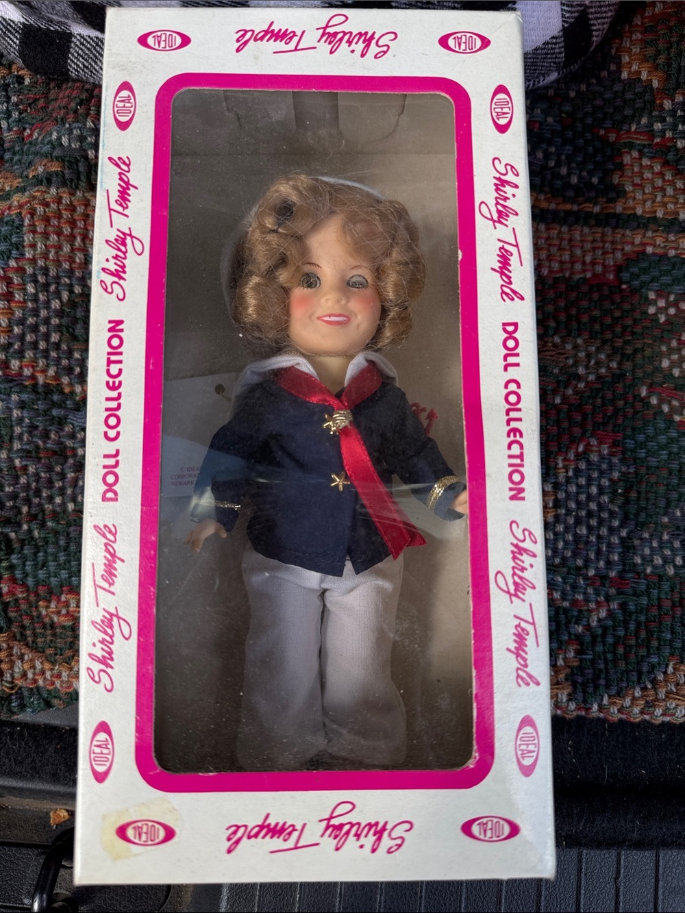 Kids Doll - Navy Jacket with White Pants and Red Scarf
